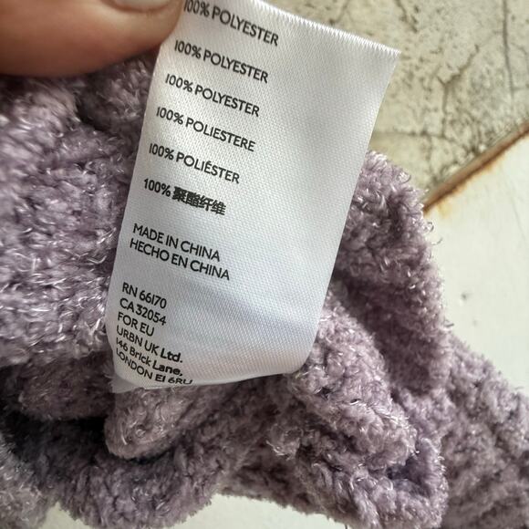 Urban Outfitters Cardigan Waffle Knit Colorblock Cropped Sweater Y2K Indie Small - Picture 6 of 7